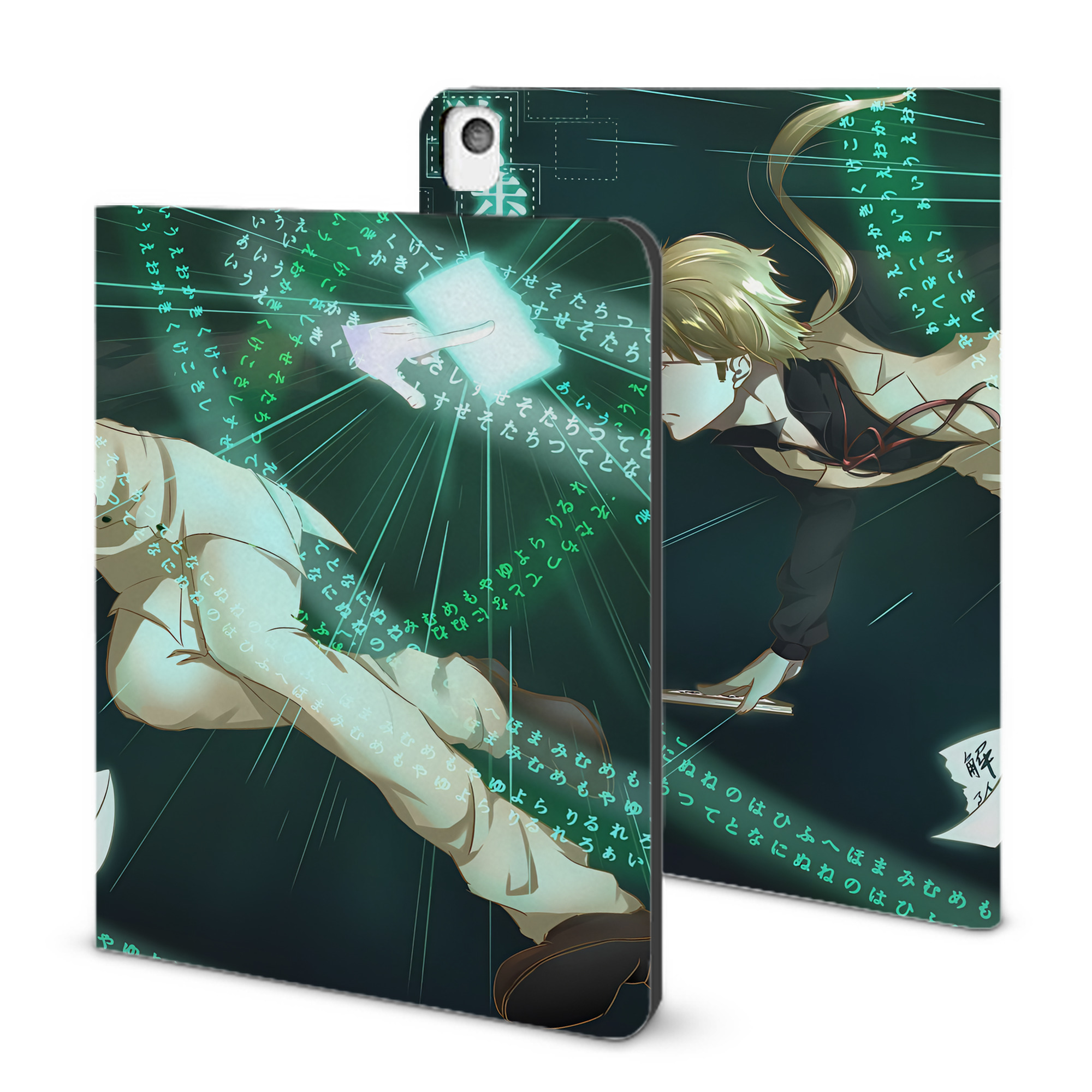 （画像用） 文豪ストレイドッグス Bungo Stray Dogs IPadケース ペンホルダー付き ブックスタイルデザイン
